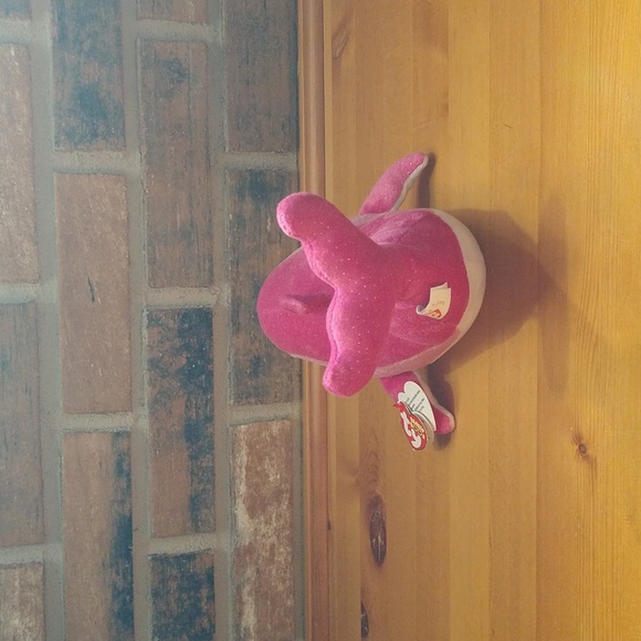 Ty Beanie Boos SURF the Pink Dolphin 2014 RARE & RETIRED Plush Stuffed Pink - Picture 5 of 17
